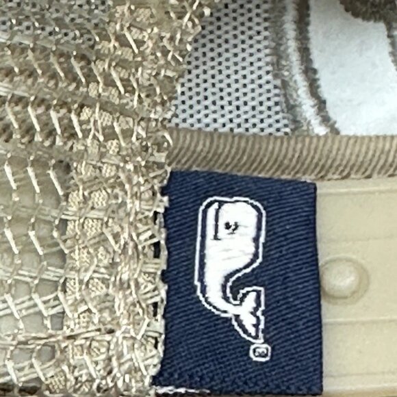 NEW Vineyard Vines Camo Whale Dot Performance Trucker Hat Khaki One Size NWOT - Picture 7 of 10